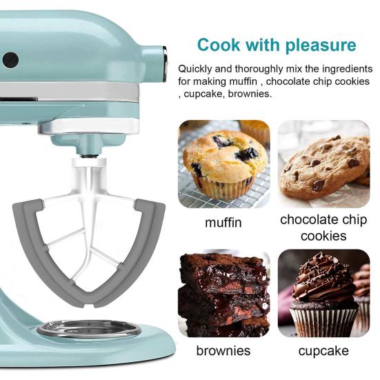 Flexible Silikon-Rührbesenteile für KitchenAid-Standmixer mit kippbarem Kopf, 4,5–5 QT, Verkaufsware