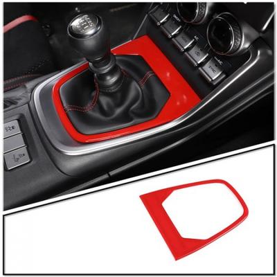ABS Red Inner Gear Shift Box Panel Cover Trim For Toyota 86/Subaru BRZ
