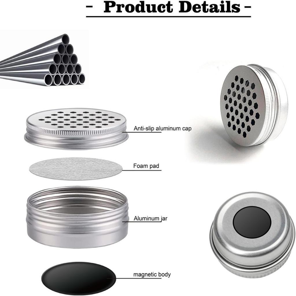 18x Dog Scent Training Tin Supplies with Hollow Lids Lightweight Food Containers Reusable Metal