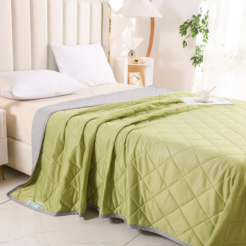 Ice Cooling Summer Quilt for Bed Solid Color Quilted Bed Blanket Single/Queen Size Bedspreads for Beds Double Summer Comforter