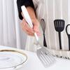 EDAR All-Stainless Steel Turner/Spatula, 18-8 Stainless Steel, 24cm Long, 5.7cm Wide, Silver, Easy to Use, Comfortable to the Touch