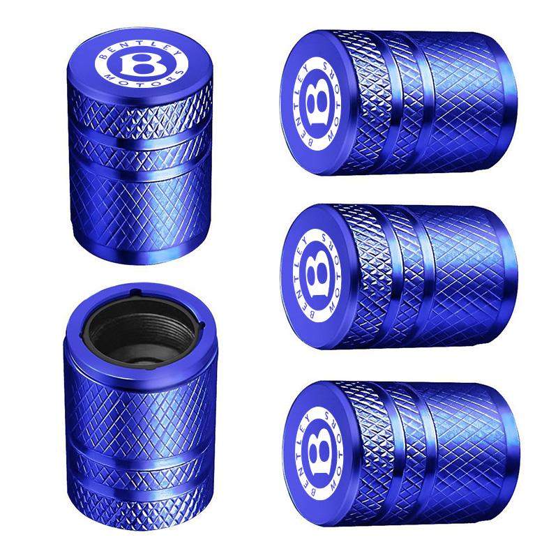 5Pcs Alloy Car Wheel Tire Valve Cap Dustproof Waterproof Cover For Bentley Continental GT MULLINER Bentayga Flying Hurtling Spur FZWEY