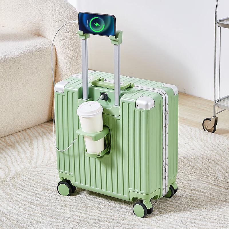 Jiekaixi 18-inch Carry-on Luggage with USB Charging Port 18-inch