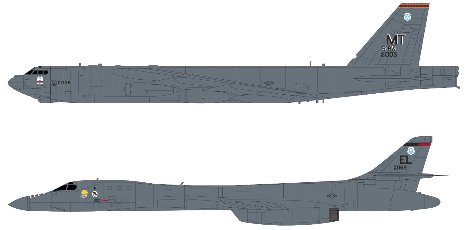 

Skywave Series Air Force Aircraft Set 5 with Additional Unit Plastic Model Kit S79SP2 Pit-Road 1/700 U.S. Decals, (Airplane)