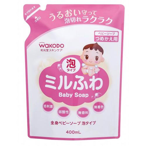 Milfuwa Baby Soap, Foam Type, Refill, 400mL