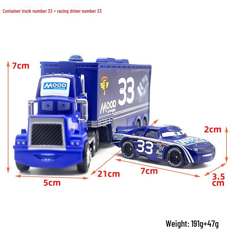 Mack Truck & Race Car Alloy Toy Set for Kids