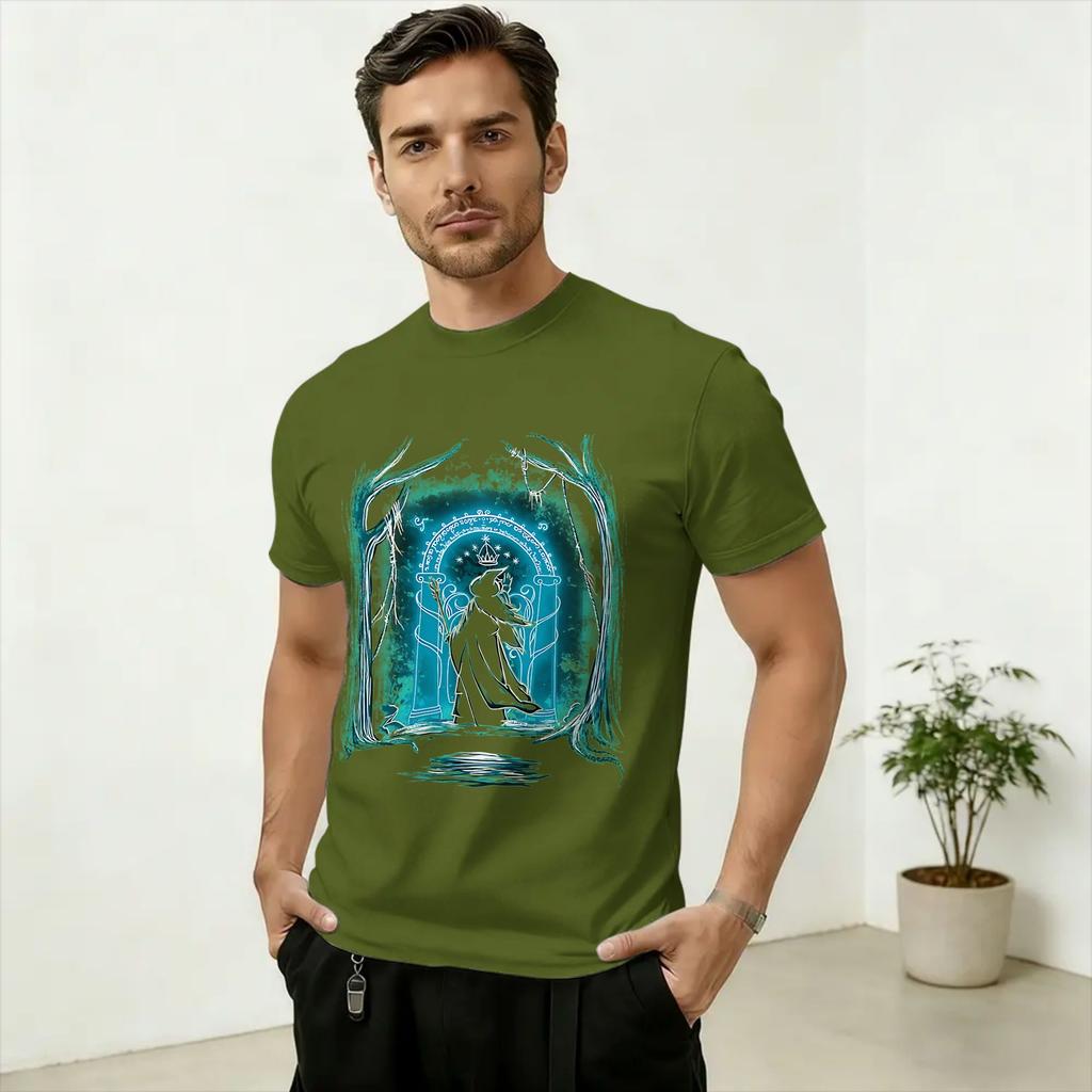 Unisexs TShirts SAURON Art Casual 100 Cotton Tee Shirt Short Sleeve T Shirt Round Collar Clothing Graphic