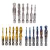 6 Pcs M3-M10 Screw Tap Drill Bits High Speed Steel Combination Bits Metric Tap Bit Tool Hex Shank for Metal Steel Wood Plastic