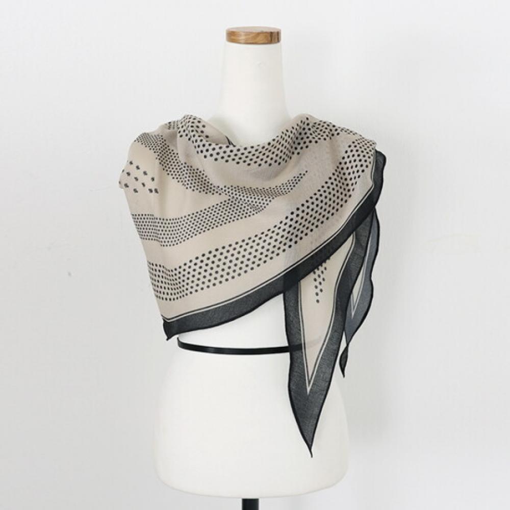 Shop Women S Korean Made Dot Diamond Scarf Beige Drn wSc 0885