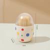 Magnetic Toothpick Box Cartoon Dog Dot Pattern Toothpick Holder Dispenser Fridge Magnet Dust-proof Kitchen Toothpick Organizer Container