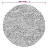 VidaXL Washable Rug Anthracite Ø 200 Cm Non-slip 136632