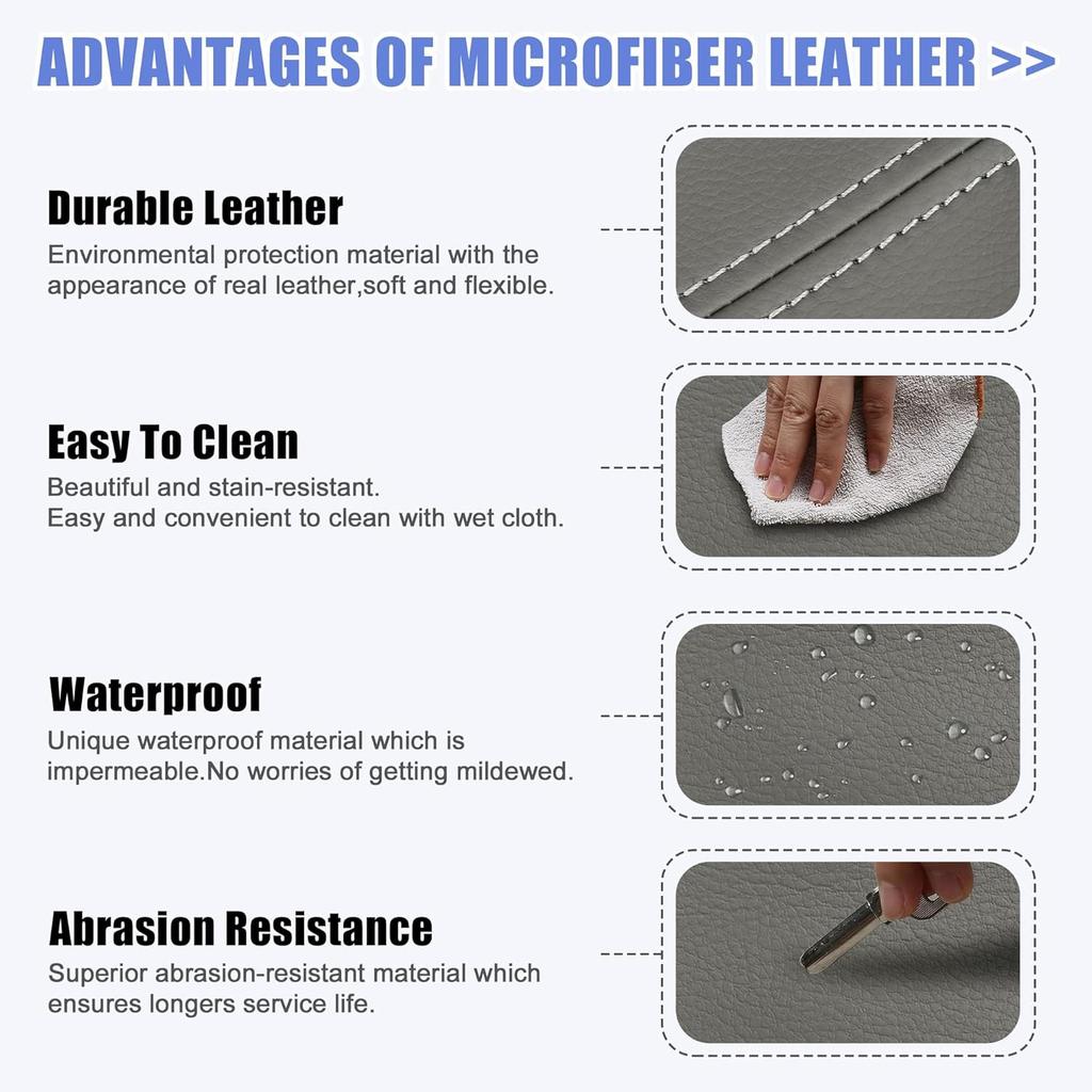 Unifizz Auto Mittelkonsolenabdeckung Armlehnen-Sitzkasten-Abdeckung Schutzhülle Ersatz Mikrofaserleder für Toyota Avalon 2005 2006 2007 2008 2009 2010 2011