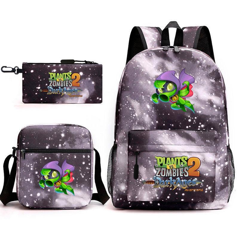 Umgebende Pflanzen vs. Zombies Teenager Schüler Schultasche Herren- und Damen-Freizeitrucksack Umhängetasche