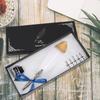 European Vintage Feather Fountain Pen Calligraphy Quill Dip Pen Set Home Decor Gift (White)