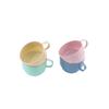 With Handle Reusable Flat Bottom Kitchen Supplies Drinkware Wheat Straw Cup Coffee Mug Drinking Cup