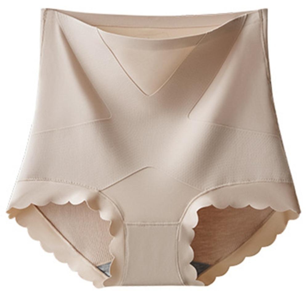 

Корректирующее белье после родов с высокой талией, утягивающее живот, для похудения, формирующее фигуру, трусы с эффектом лифтинга ягодиц, для девушек L телесный