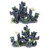 Mountain View Rockery Aquariums Ornaments Enhances Fishtanks with Natural Hiding Cave and Life Like Scene Landscape Decors
