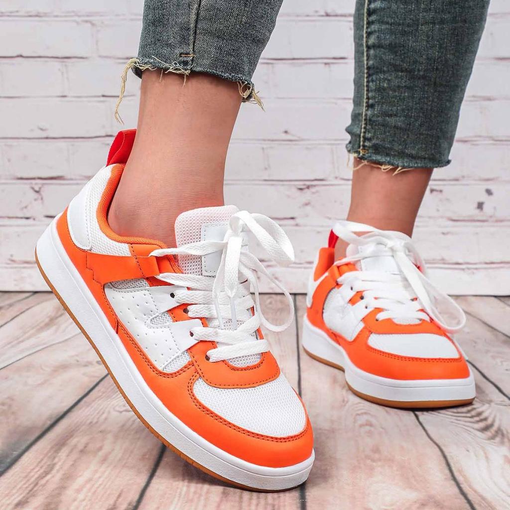 Board Shoes Mesh Casual Sneakers Fashion Flat Shoes Low-cut Leisure Sports Shoes Outdoor Walking Flats Casual Versatile