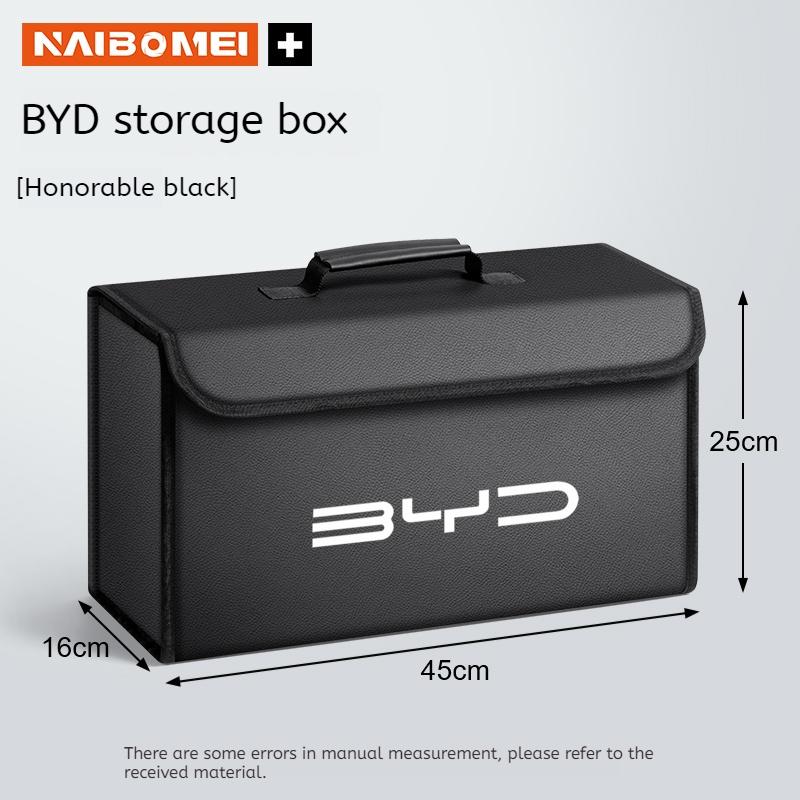 

Car Trunk Storage Box Organizer Foldable Container Bag For BYD Atto3 EV F3 F0 E6 L3 Dmi Yuan Han Tang Song Max Qin G3 Dolphin S6 чорний