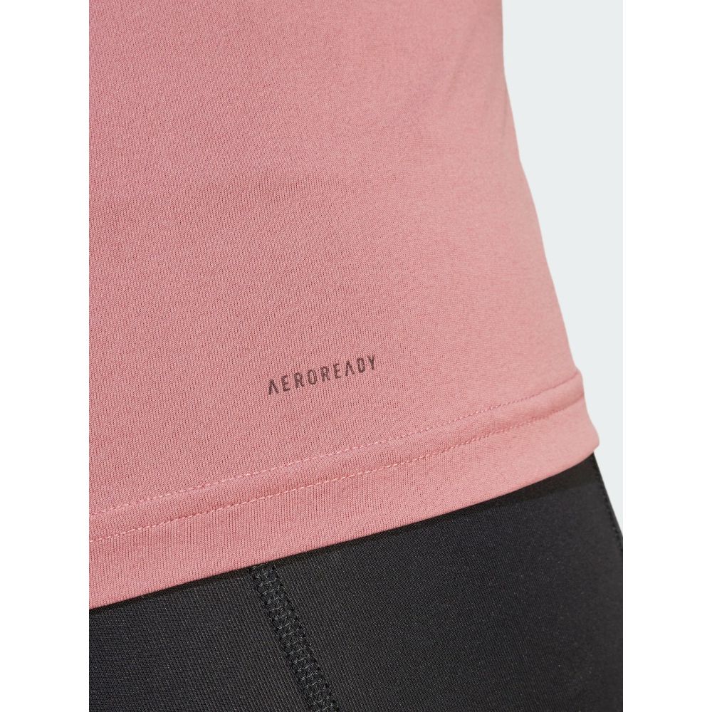 adidas X Les Mills Canotta Sportiva Versatile Traspirante con Stampa Lettere Donna Top Marrone Scuro Rosso JJ3151