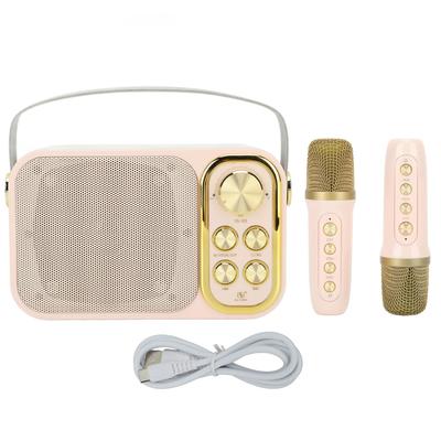 Karaoke Machine with 2 Microphones Karaoke All In One Machine Portable Bluetooth Singing Machine