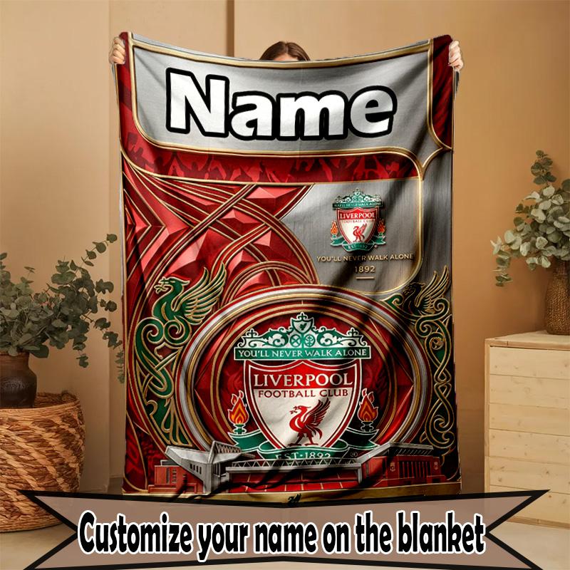 Custom Name Personalized LFC Print Blanket, Home Decor, Bedroom, Sofa, Camping, Couch, Gifts for Birthday Christmas