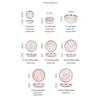 Tableware ceramic set marble household rice shallow
