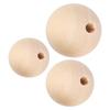 5 Bag Wood Beads Round Necklace HandMade Accessories 22mm/25mm/30mm