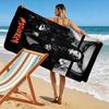Lady Gaga Glam Print Beach Towel, Large Soft Quick Dry Towel for Beach Camping Swimming