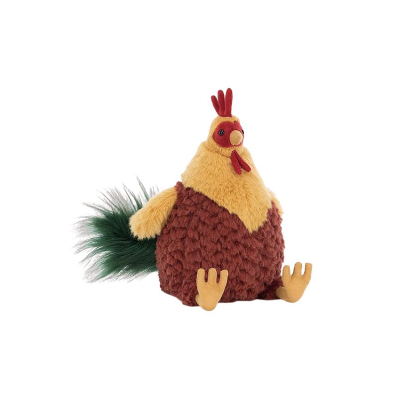 

JELLYCAT Farm Animal Series Clooney Rooster Companion Doll Plush Doll 22cm Height