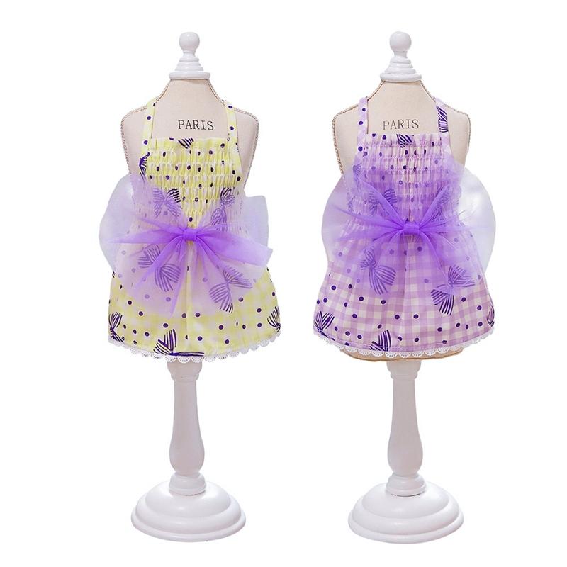 

Собака Весна Літо Сітка Спідниця з бантом Жилет для собак XL