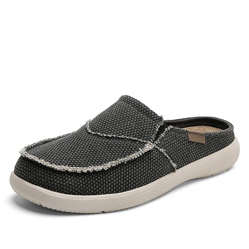 Summer Large Size Lazy Shoes Lightweight Men's Casual Baotou Half Slippers Pedal Men's Shoes Wear-resistant Driving Shoes