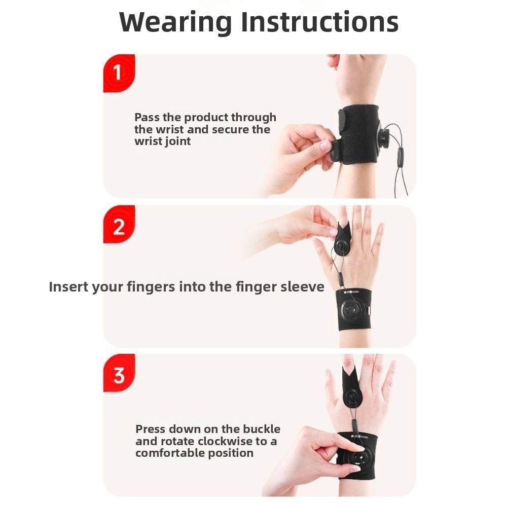 Knob Adjustment Finger Corrector Traction Finger Trainer Splint Joint Protection