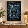 Olympique Marseille FC Custom Name Text 5D Diamond Painting Kit DIY Full Drill Diamond Art Decoration