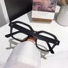 2PCS Vintage Leopard Black Frame Glasses Women Men Anti Blue Light Lens Eyeglasses Spectacles Makeup-free Eyewear Accessory