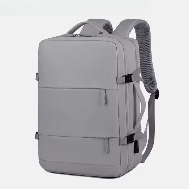 Borsa Uomo Donna Grande Capacità Viaggio Multifunzione Zaino con Porta Scarpe Multistrato Separazione Asciutto e Bagnato Impermeabile