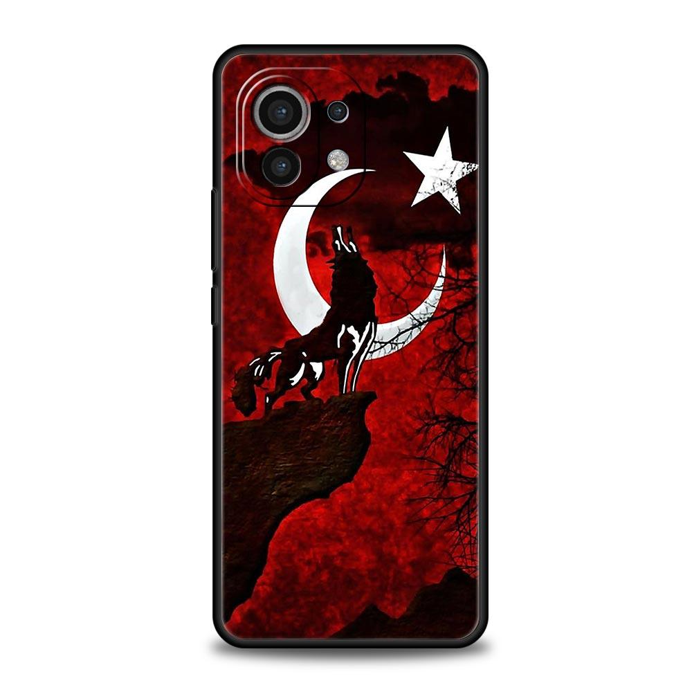 

Phone Case Cover for Xiaomi Mi 17 15 14 13 12 11 Ultra 15T 14T 13T 12T 11T Pro Lite 5G Soft TPU Capas Turkey Flag Fundas Capas Xiaomi 13T