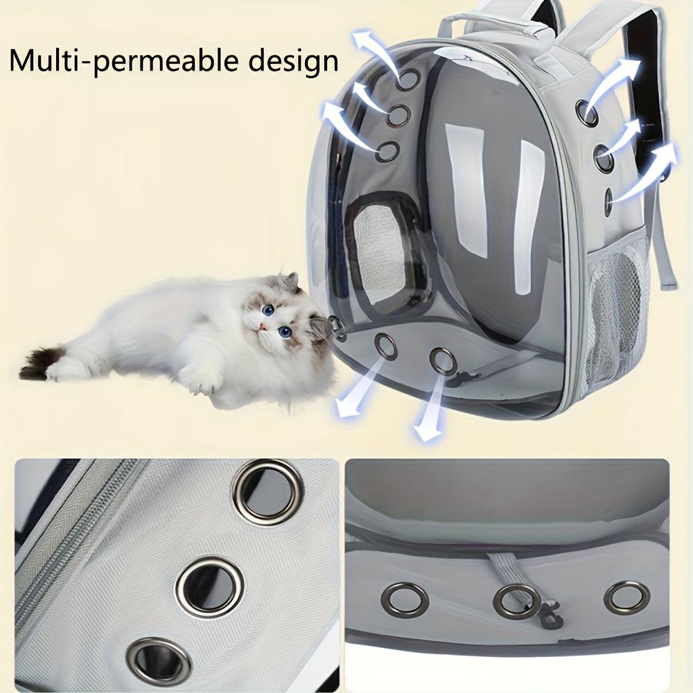 1Pc Panoramic Transparent Space Capsule Pet Backpack Breathable Cat Carrier Travel Bag