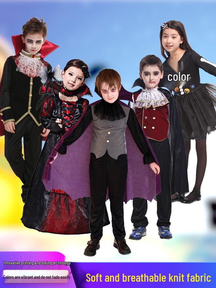 Halloween Vampire Skeleton Baron/Baroness Costume for Parties