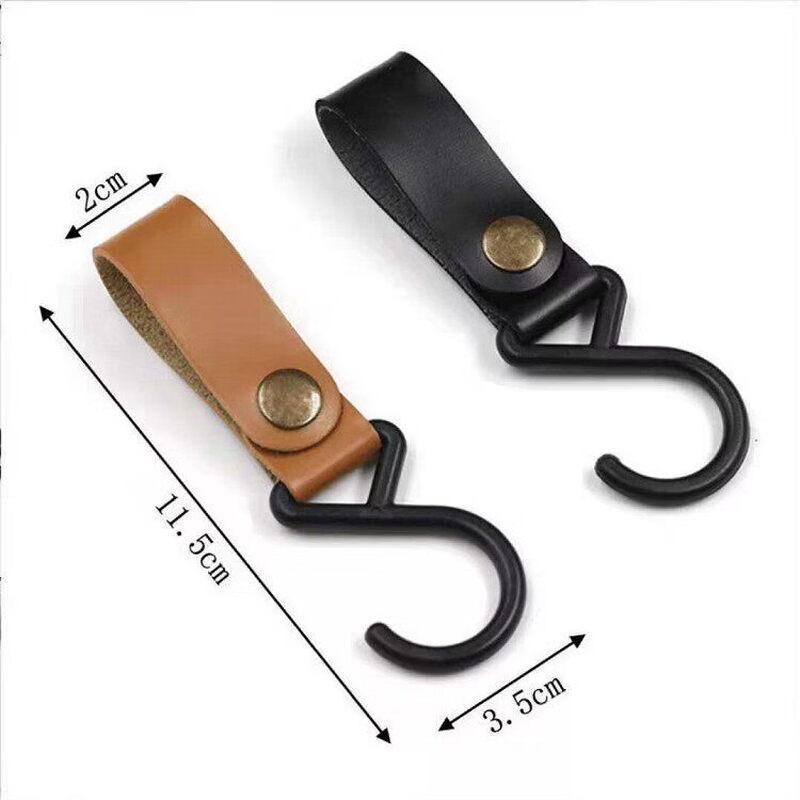 Suli Portable S-Shaped Leather Outdoor Utility Hooks