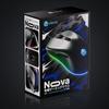 iClever Nova (Black), a Wired, Low-latency Gaming Mouse with Quiet Operation, RGB Backlighting, 6 Programmable Buttons, Customizable 360° Lighting,