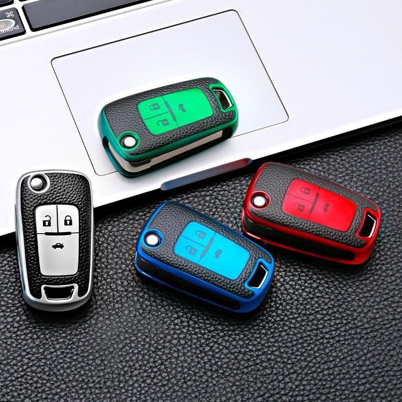 Acrylic Key Cover Case Buick Excelle GT Regal Envision Verano Encore GL8 GL6 3-4 Button Foldable Remote Shell