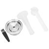 Coffee Capsule Stainless Steel Reusable Refillable Coffee Filter Kit for Nespresso Vertuo Plus