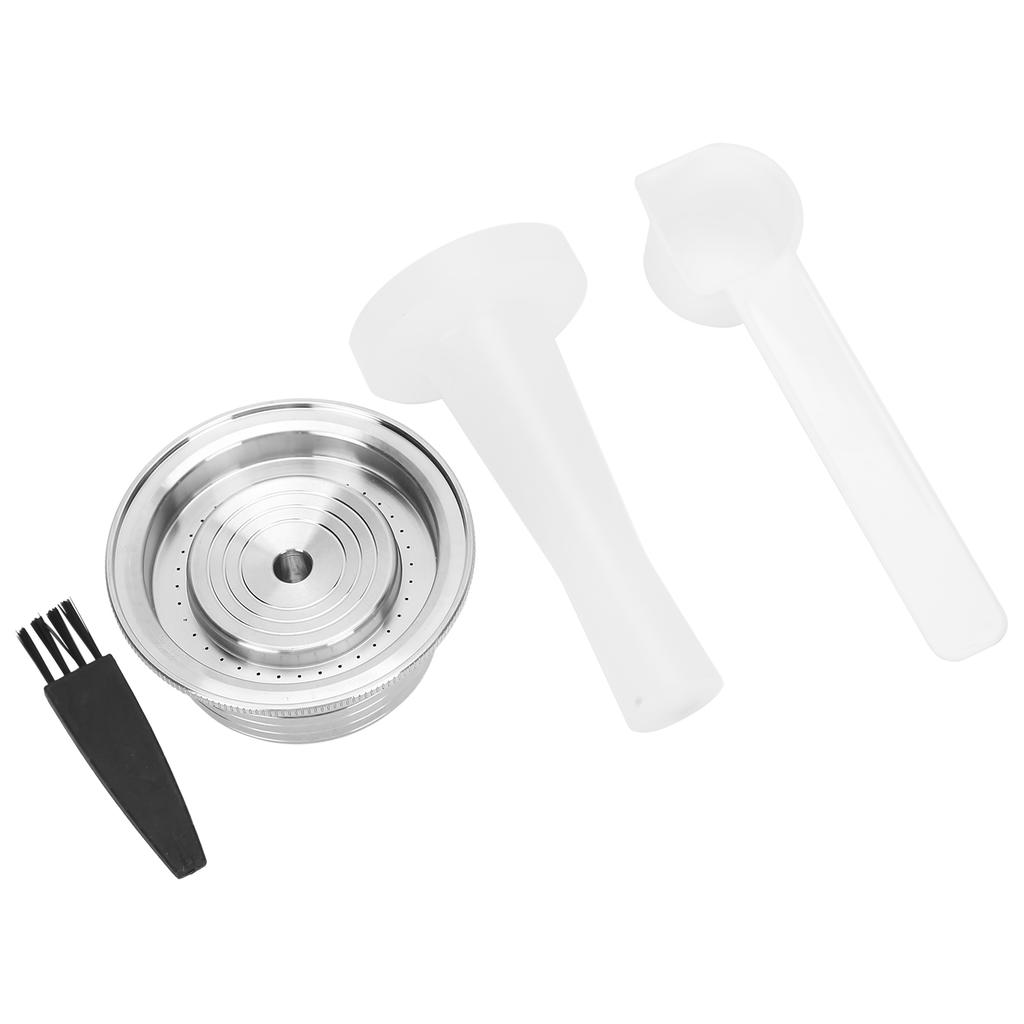 Coffee Capsule Stainless Steel Reusable Refillable Coffee Filter Kit for Nespresso Vertuo Plus
