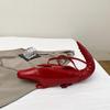 Street Cool Handbag Female PU Crocodile Shape 3D Creative Special-shaped Bag Can Be Crossed On One Shoulder