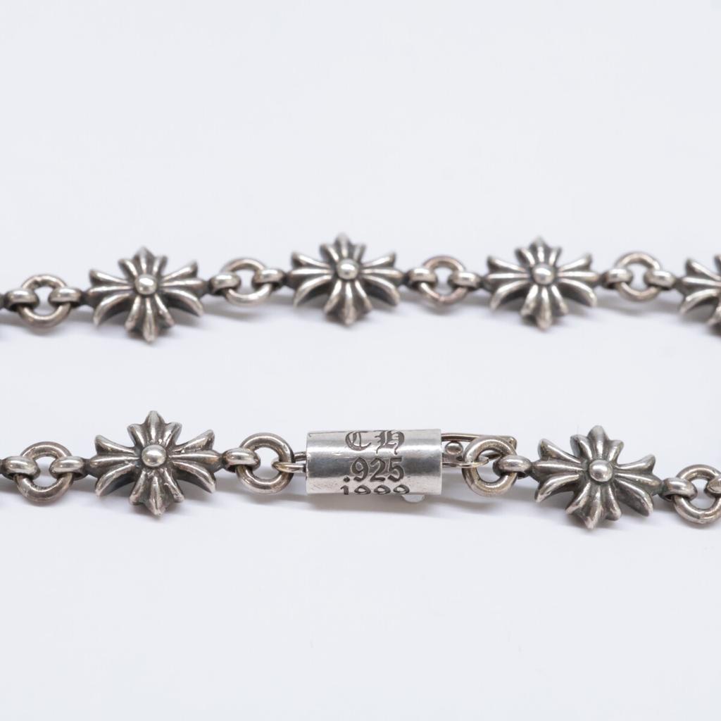 CHROME HEARTS 925 11 Glieder Tiny E CH Plus Armband Silber Gebraucht