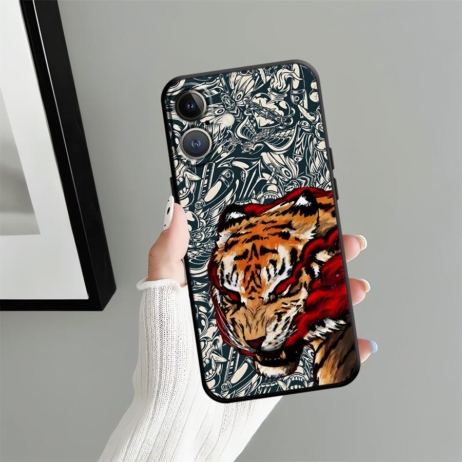

Funda Phone Cover Case for Apple iPhone 17 Pro Max 11 14 XR XS MAX 13 Air 12 16 15 Pro 7 8 Cool Cat Tiger iPhone17 Pro Max