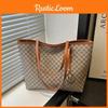 Handbag Checkered Pattern Large Capacity Single Shoulder Underarm Bag Fashion