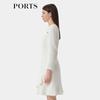 PORTS Women's Fishtail Hem Long-Sleeve Dress