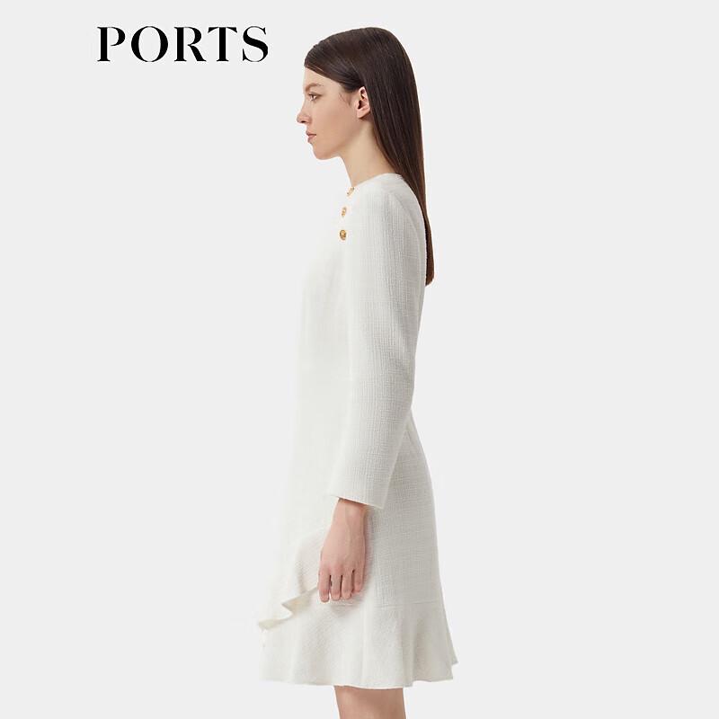 PORTS Women's Fishtail Hem Long-Sleeve Dress